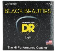 DR A EXBK BKA-12 Extra Black Beauties Jeu de cordes pour guitare électrique