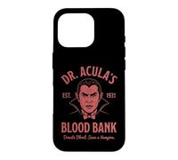 Dr. Acula's Blood Bank - Dracula - Vampire Effrayant Halloween Coque pour iPhone 16 Pro