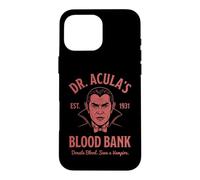 Dr. Acula's Blood Bank - Dracula - Vampire Effrayant Halloween Coque pour iPhone 16 Pro Max