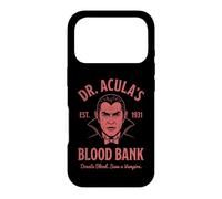 Dr. Acula's Blood Bank - Dracula - Vampire Effrayant Halloween Coque pour iPhone 17 Pro