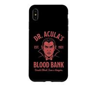 Dr. Acula's Blood Bank - Dracula - Vampire Effrayant Halloween Coque pour iPhone XS Max