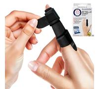 Dr. Arthritis - Attelle Doigt Rembourrée, Attelle Petit Doigt Cassé, Index, Majeur, Annulaire, Redresse, Immobilise, Guide Conçu par des Médecins Inclus [À l’Unité, Noir, L/XL]