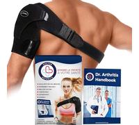 Dr. Arthritis Attelle Épaule Droite Ou Gauche Conçue Par Des Médecins, Confortable Et Antidérapante, Soulage Douleur Et Blessures, Pour Hommes Et Femmes [À l’Unité, Noir]