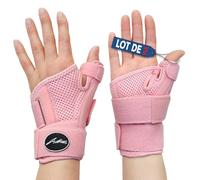 Dr. Arthritis Attelle Pouce Conçue Par Des Médecins, Orthèse Pouce/Attelle Poignet Droit Et Gauche Pour Tendinite, Hommes Et Femmes [Rose, Paire]