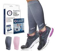 Dr. Arthritis - Manchon Compression Mollet pour Hommes et Femmes - Chaussettes de Contention pour Soulager les Douleurs de la Jambe, Tibia, Récupération Musculaire, Varices [S, Gris, 1 Paire]