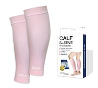 Dr. Arthritis - Manchon Compression Mollet pour Hommes et Femmes - Chaussettes de Contention pour Soulager les Douleurs de la Jambe, Tibia, Récupération Musculaire, Varices [XL, Rose, 1 Paire]