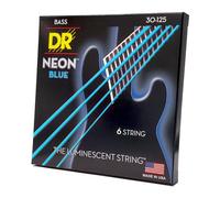 DR B NEON NBB6-30 HiDef Jeu de cordes bleues pour Basse 6 cordes