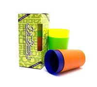 Dr. Bauer Lot de 4 gobelets à brosse à dents pour enfants et adultes