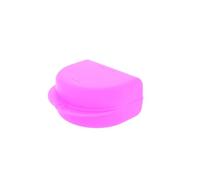 Dr. Bauer's Boîte de rangement hygiénique pour appareils dentaires, prothèses dentaires, avec trous d'aération (rose, 4,10 cm de haut)