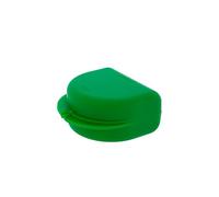 Dr. Bauer's Boîte de rangement hygiénique pour appareils dentaires, prothèses dentaires, avec trous d'aération (vert, 4,10 cm de haut)
