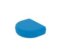 Dr. Bauer's Boîte de rangement hygiénique pour appareils dentaires, prothèses dentaires, avec trous d'aération (bleu clair, 2,70 cm de haut)