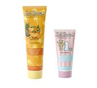 Dr. Bauer's Parent Kit de démarrage pour bébé - First Love Sweet Berries dentifrice 50 ml & Fruits of Love Fruit Splash Dentifrice 90 ml - Dentifrice doux pour bébé & dentifrice familial