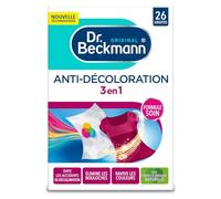 Dr. Beckmann – Lingettes anti-décoloration 3 en 1, Protection ultime, 26 lingettes