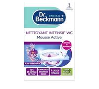Dr. Beckmann - Détartrant Intensif WC Anti Calcaire - Mousse Nettoyante Fleur De Provence - Produit WC au Charbon Actif - Produit Ménager Qui Élimine les Saletés Ainsi que Les Mauvaises Odeurs 3x100g