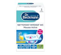 Dr. Beckmann – Nettoyant WC intensif – Mousse active au charbon actif – Fraîcheur citron 3 x 100 g
