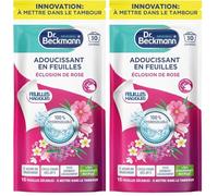 Dr. Beckmann Feuilles Magiques® - Adoucissant en Feuilles - Éclosion de Rose x30 Lavages (Lot de 2)