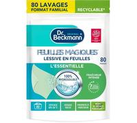 Dr. Beckmann Feuilles Magiques - Lessive en Feuilles - Essentielle x80 Lavages