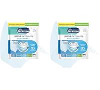 Dr. Beckmann - Lessive en feuilles La Sensible - Désinfectant Linge Format Pré-Dosé, Pratique et Léger - 100% Hydrosoluble - Produit Ménager Maison Facile à Utiliser - 25 Feuilles