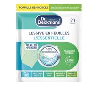 Dr. Beckmann - Lessive en Feuilles Prédosées - L'Essentielle - 20 Lavages