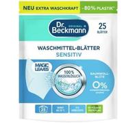 1 X Dr.Beckmann Waschmittel-Blätter Sensitif Baumwollblüte