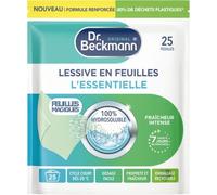 Dr. Beckmann Lessive en feuilles L'ESSENTIELLE pré-dosé 100% hydrosoluble 25 feuilles Bergamote