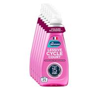 Dr Beckmann Lessive liquide cycle court spéciale couleurs -jusqu'à 200 lavages (6.4L), format familial ou professionnel, efficace dès 15 min, Economie d'énergie et détachante