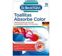 Dr. Beckmann Lingettes absorbantes pour une protection durable des couleurs du linge | 15 lingettes
