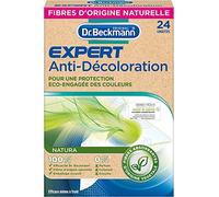 Dr. Beckmann - Lingettes Anti-Décoloration Linge Blanc & Coloré Expert Natura- Lingettes Anti-Décoloration En Fibres D'Origine Naturelle - Sans Parfum, Colorant & Enzyme - 24 Pièces
