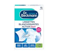 Lingettes DR BECKMANN blanchissantes x15