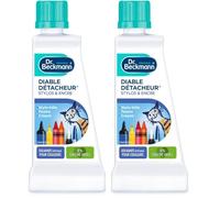 Dr. Beckmann - Liquide, Diable Détacheur Stylos & Encre 50 ml - Détachant spécifique Non parfumé pour taches de feutre, fluo, crayon - Solvants spéciaux pour couleurs - x3 (Lot de 2)