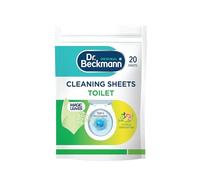 Dr. Beckmann Lot de 20 feuilles de nettoyage pour toilettes - Nettoyage facile au quotidien - Propreté hygiénique - Sensation d'agrumes