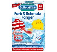 Dr. Beckmann Lot de 28 bavettes de couleur et de protection longue durée avec microfibres et embouts colorés pour une brillance des couleurs