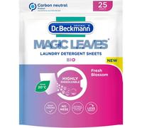 Dr. Beckmann MAGIC Feuille BIO Feuilles de détergent à lessive | Pratiques et pré-dosées | Dissolvables climatiquement neutres et faciles à utiliser | 25 Feuille