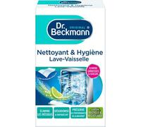 Dr Beckmann - Nettoyant hygiène lave-vaisselle poudre dégraissant 75 g parfum citron avec lingette