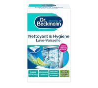Dr Beckmann - Nettoyant hygiène lave-vaisselle poudre dégraissant 75 g parfum citron avec lingette