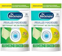 Dr. Beckmann - Nettoyant WC En Feuilles Magiques - Produit Toilette Puissant Contre La Saleté et Le Calcaire - Désodorisant WC Qui Élimine les Mauvaises Odeurs - Fraicheur Agrumes x 20 Feuilles