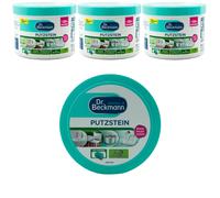 Dr. Beckmann Putzstein 3 x 550g avec éponge - Nettoie, Poli, Protège - Natron