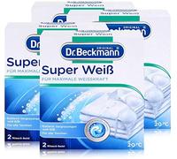 Dr. Beckmann Super blanc | élimine le voile gris | aide contre le jaunissement | le linge retrouve un blanc brillant | 2 x 40 g