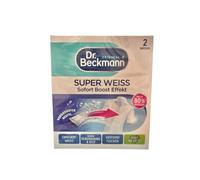 Dr. Beckmann Super blanc | élimine le voile gris | aide contre le jaunissement | le linge retrouve un blanc brillant | 2 x 40 g
