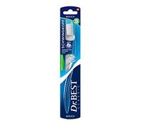Dr.BEST Brosse à dents à tête pivotante souple (1 pièce), pour nettoyer les endroits difficiles d'accès
