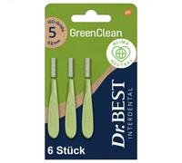 Dr.BEST GreenClean Lot de 6 brossettes interdentaires Taille 5 pour un nettoyage en douceur des espaces interdentaires