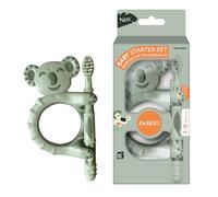Dr.BEST Kit de démarrage pour bébé : anneau de dentition et brosse à dents d'apprentissage, souple (1 pièce), à partir de 3 mois