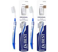 Dr.Best Original Brosse à dents souple (1 pièce) (Lot de 2)