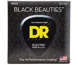 DR BKB-50 - Black Beauties - Black, jeu guitare basse, Heavy 50-110