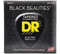 DR BKBT-50 - Black Beauties - Black, jeu guitare basse, Heavy 50-110 TapeRed