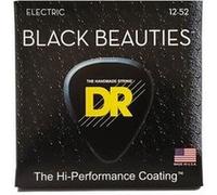 DR BKE-12 - Black Beauties - Black, jeu guitare électrique, Extra Heavy 12-52