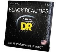 DR BKE7-9 - Black Beauties - Black, jeu guitare électrique, 7 cordes Light 9-52