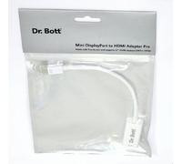 Dr. Bott Adaptateur Mini DisplayPort vers HDMI Pro pour Ordinateur portable Blanc