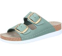 Dr. Brinkmann Sandales Compensées Plateau, Semelle Anatomique, Cuir, Vert/Beige
