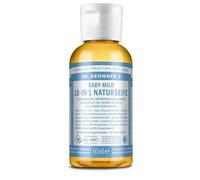 Dr. Bronner S Savon naturel 18 en 1 | Savon liquide organique | Baby Mild sans parfum | Gel douche, savon pour les mains, shampooing et bien plus encore | Avec huiles bio | Commerce équitable | 60 ml